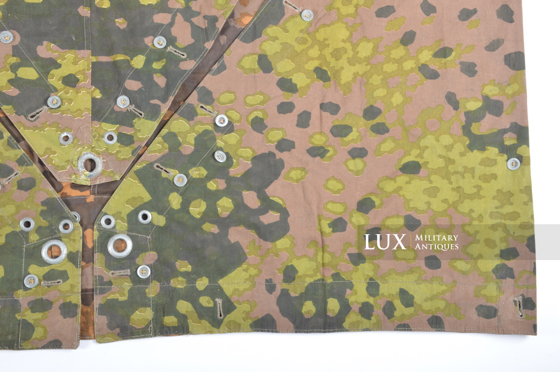 Late-war Waffen-SS camouflage shelter quarter / poncho, « plane tree 5 » - photo 11