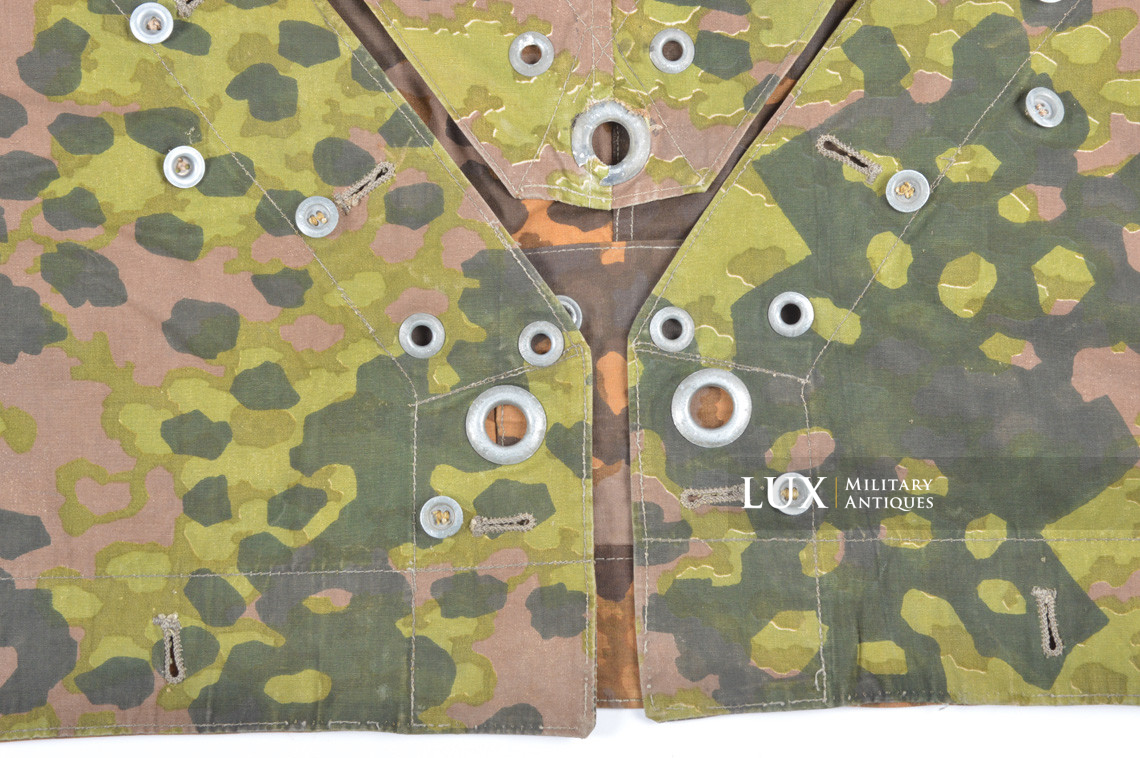 Late-war Waffen-SS camouflage shelter quarter / poncho, « plane tree 5 » - photo 12