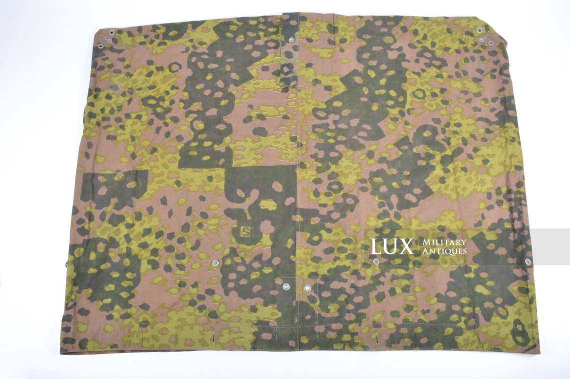 Late-war Waffen-SS camouflage shelter quarter / poncho, « plane tree 5 » - photo 13