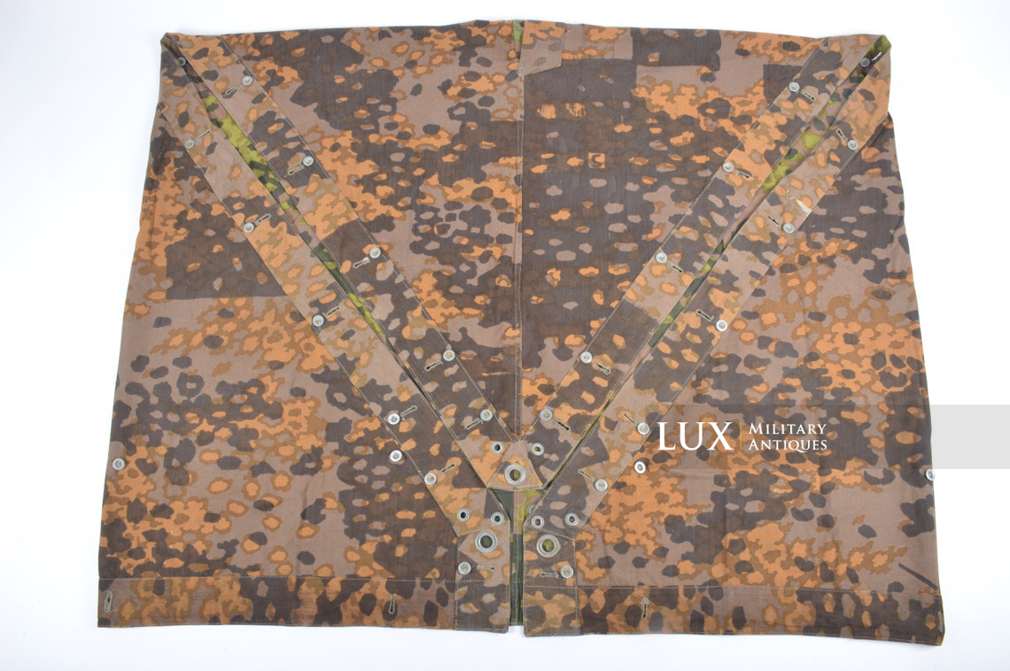 Late-war Waffen-SS camouflage shelter quarter / poncho, « plane tree 5 » - photo 20