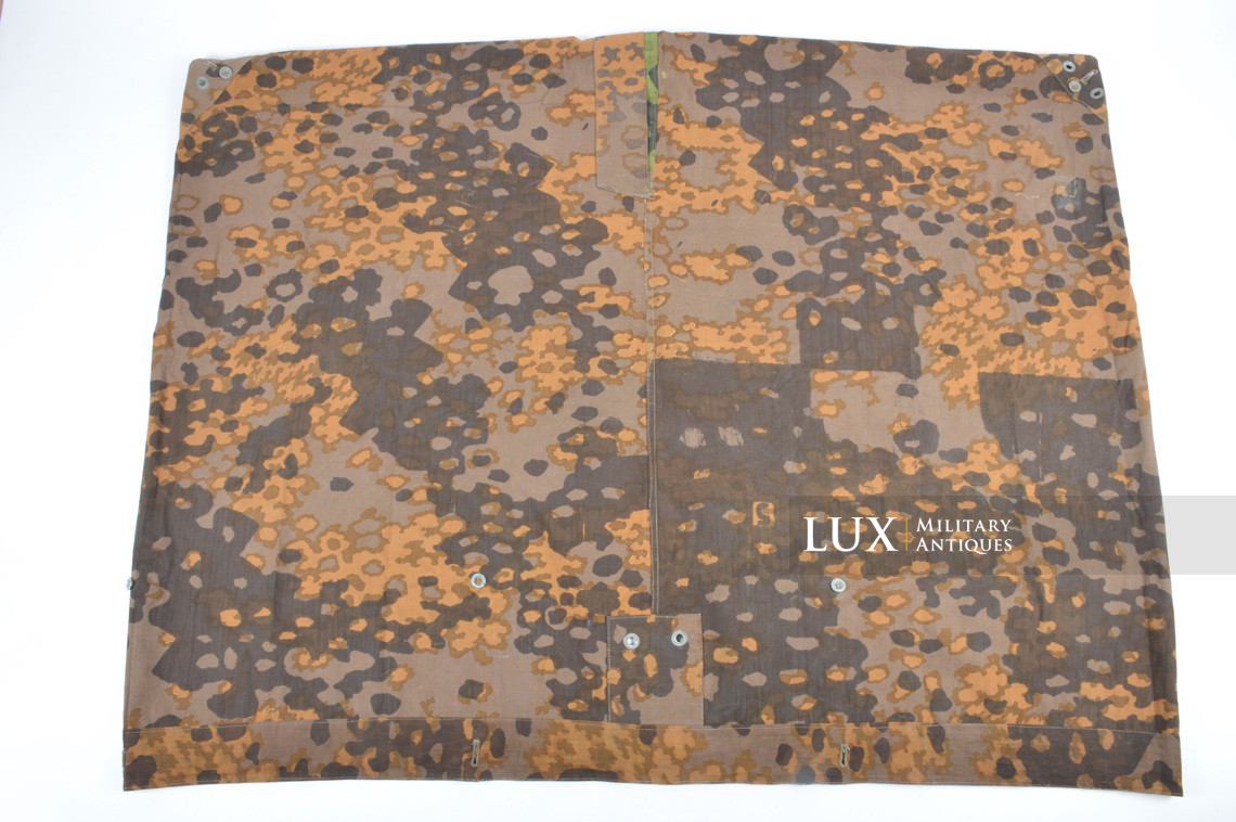 Late-war Waffen-SS camouflage shelter quarter / poncho, « plane tree 5 » - photo 27