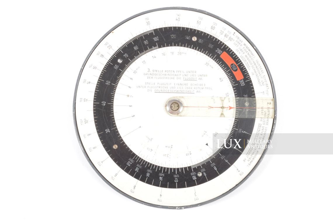 Early Luftwaffe flight navigational calculator and weather chart, « DR2 » - photo 9