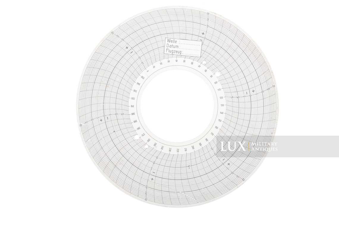 Early Luftwaffe flight navigational calculator and weather chart, « DR2 » - photo 10