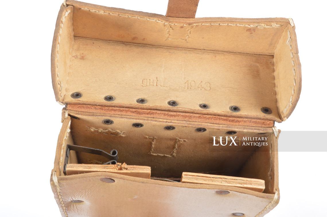 Late-war MG34/42 gunner's belt pouch in tan ersatz, « gut 1943 » - photo 15