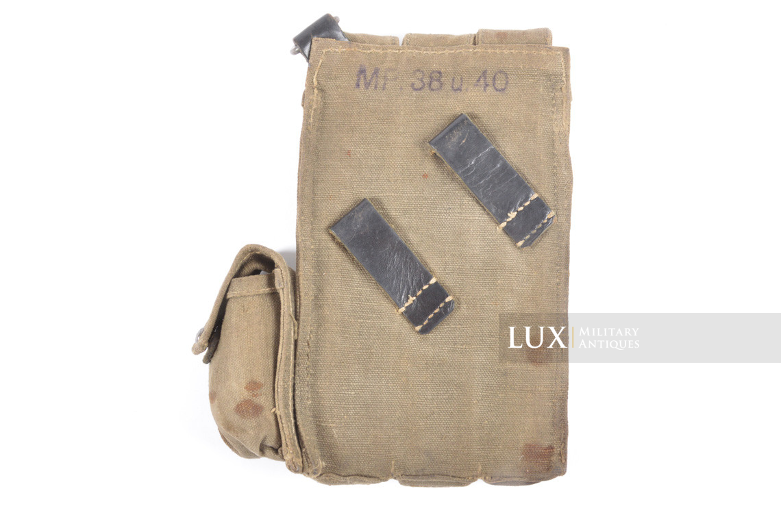 Early MP38/40 pouch in grey canvas, « evg42 » - photo 10