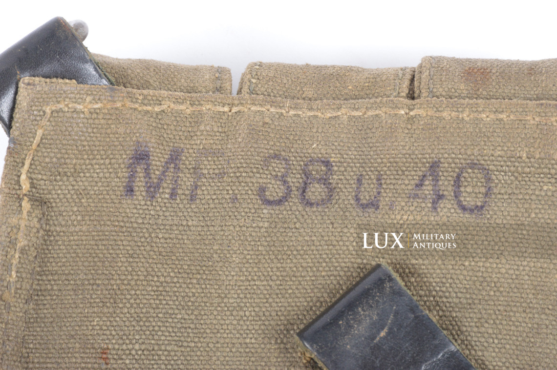Early MP38/40 pouch in grey canvas, « evg42 » - photo 11