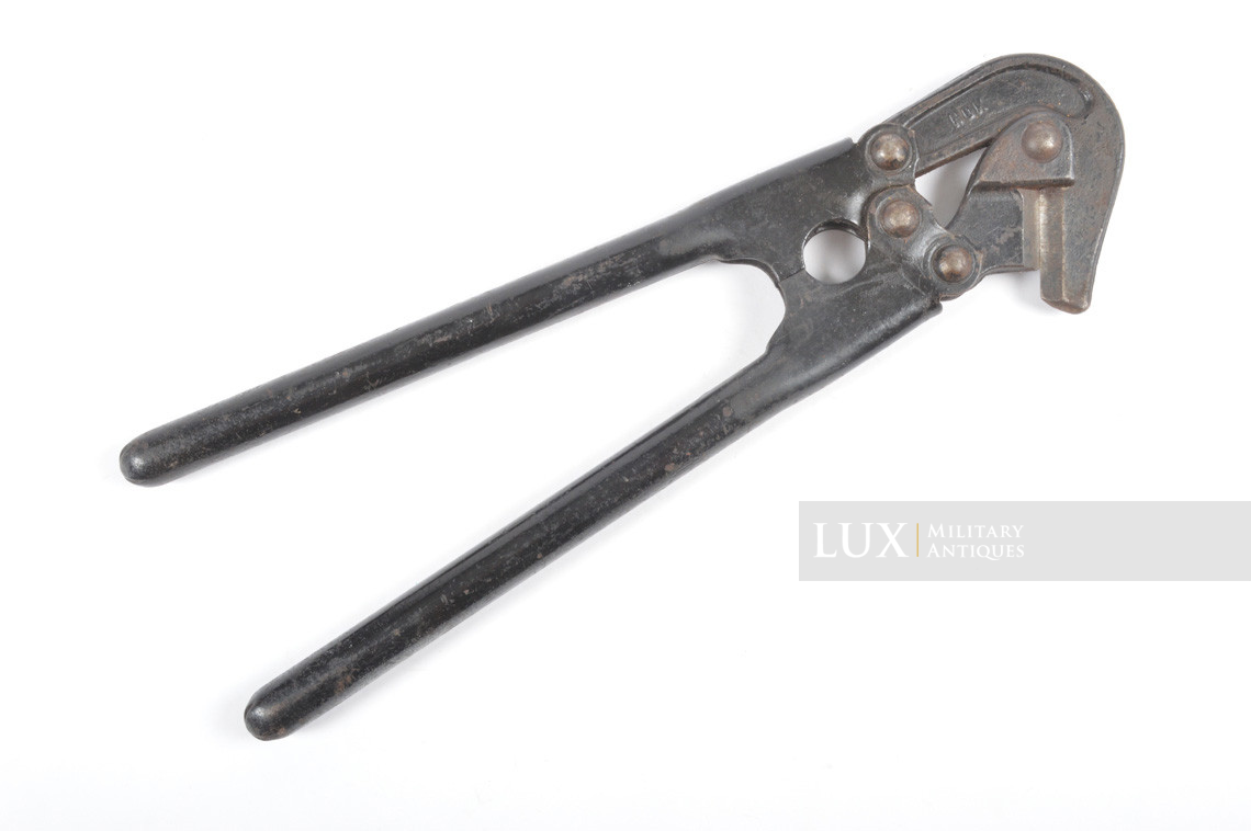 German engineer's tan short wire cutters carrying case set, « untouched / as-found » - photo 19