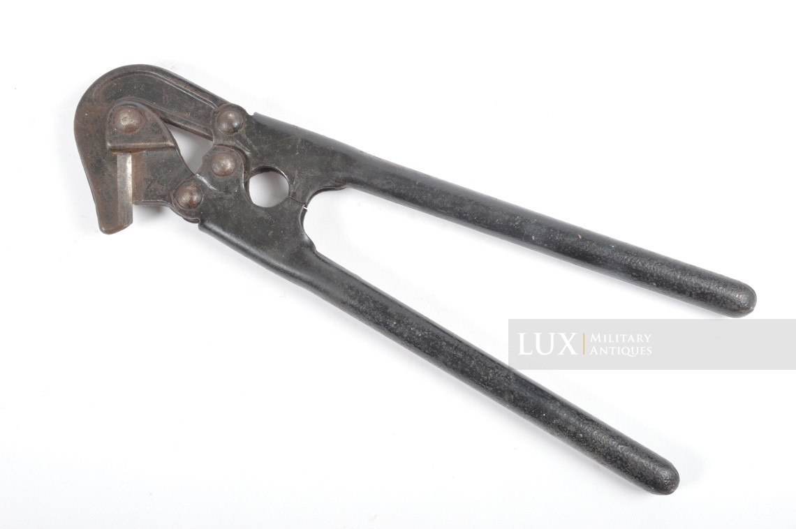 German engineer's tan short wire cutters carrying case set, « untouched / as-found » - photo 21