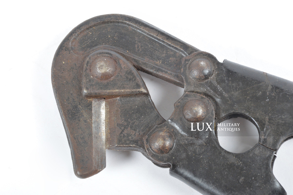 German engineer's tan short wire cutters carrying case set, « untouched / as-found » - photo 22