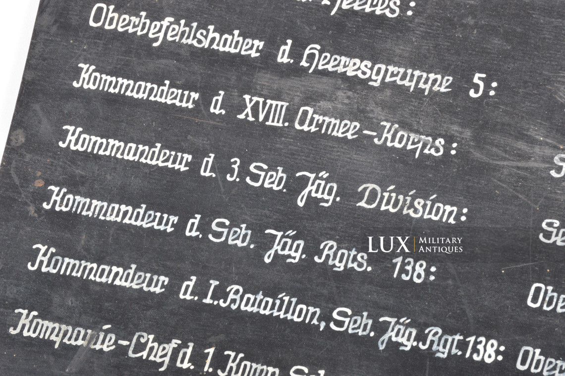 Panneau en bois allemand, « Gebirgs Jäger Regiment 138 » - photo 8