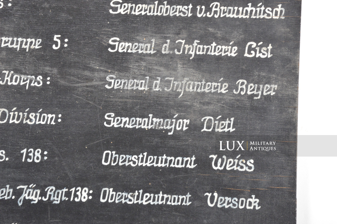 Panneau en bois allemand, « Gebirgs Jäger Regiment 138 » - photo 11