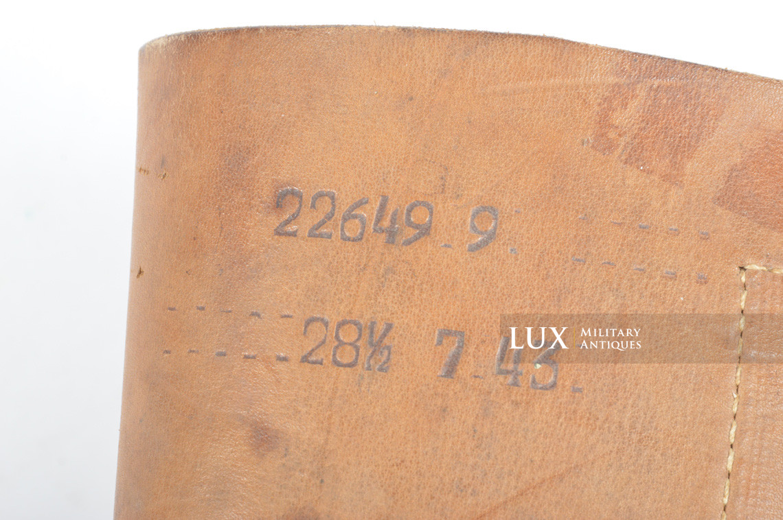 Unissued late-war Heer / Waffen-SS riding boots - photo 28