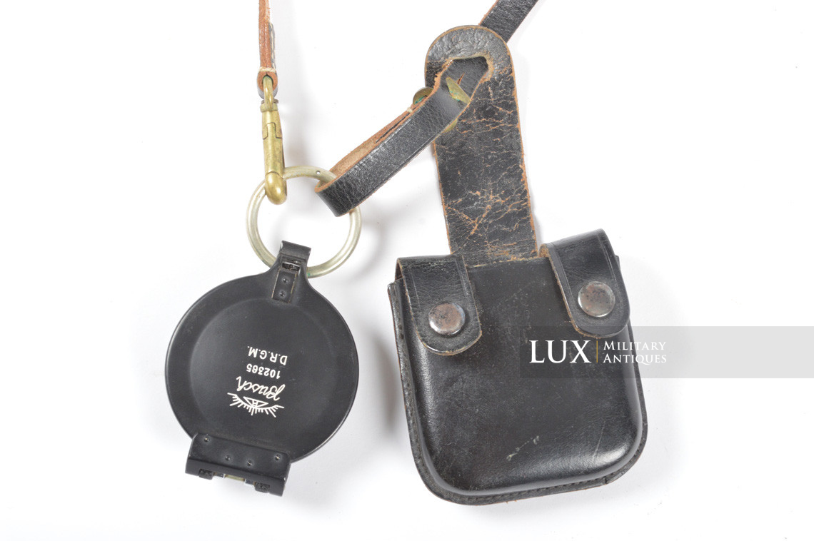 Boussole allemande « Busch » et son étui en cuir noir - photo 7