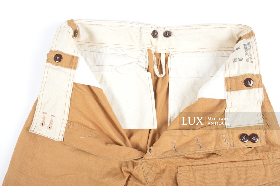 Unissued Luftwaffe tropical service trousers, « Ramcke » - photo 20