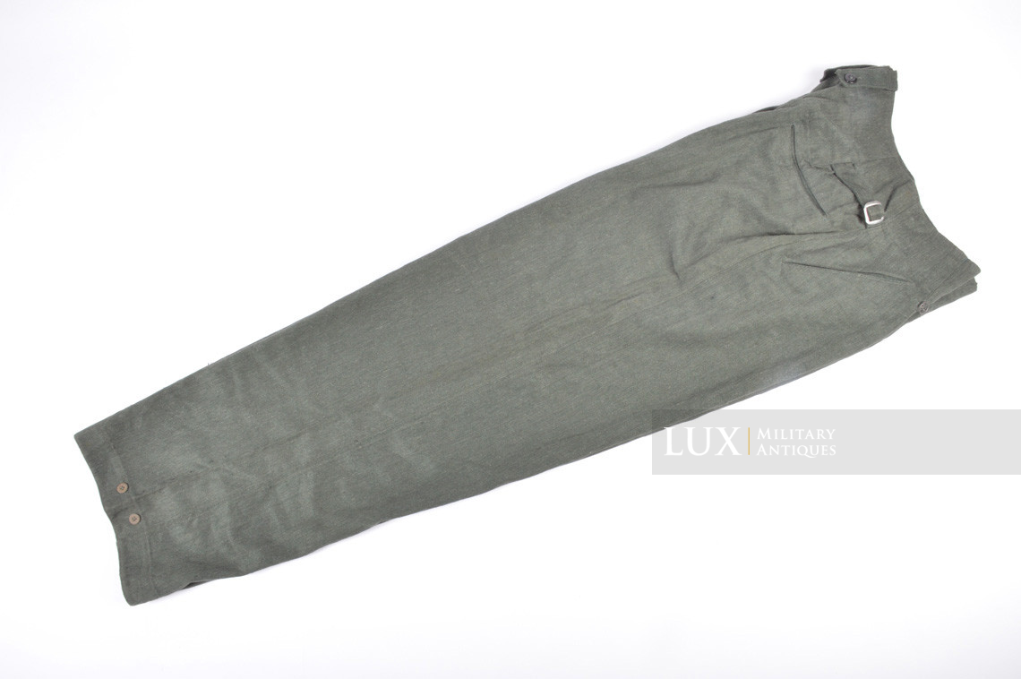 Unissued M43 Heer / Luftwaffe HBT EM's combat service trousers - photo 11