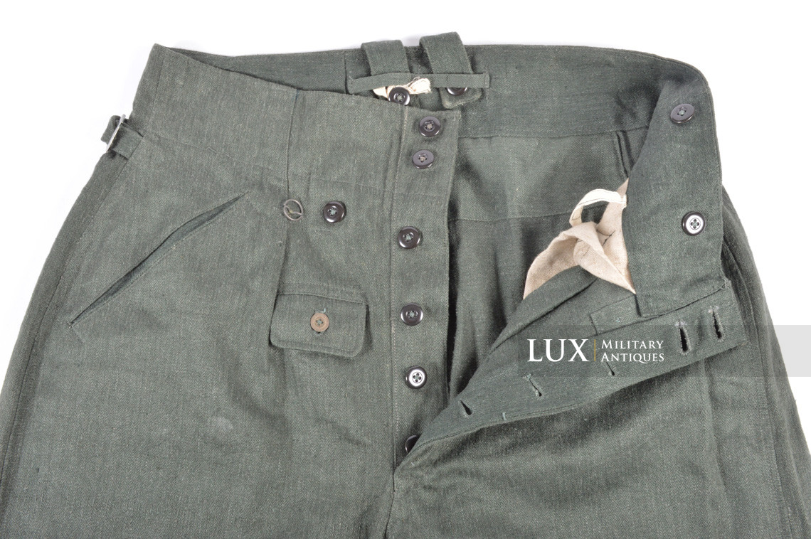 Pantalon M43 Heer / Luftwaffe en treillis, état neuf - photo 19