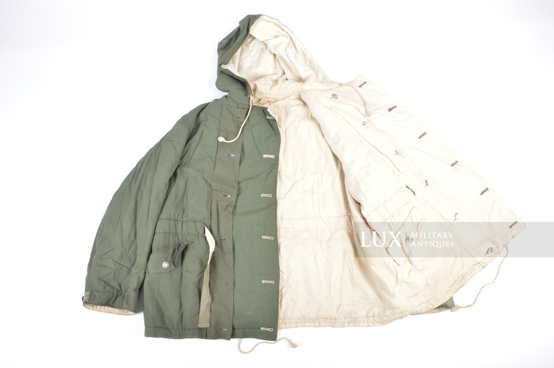 German green camouflage reversible to white winter combat parka - photo 18