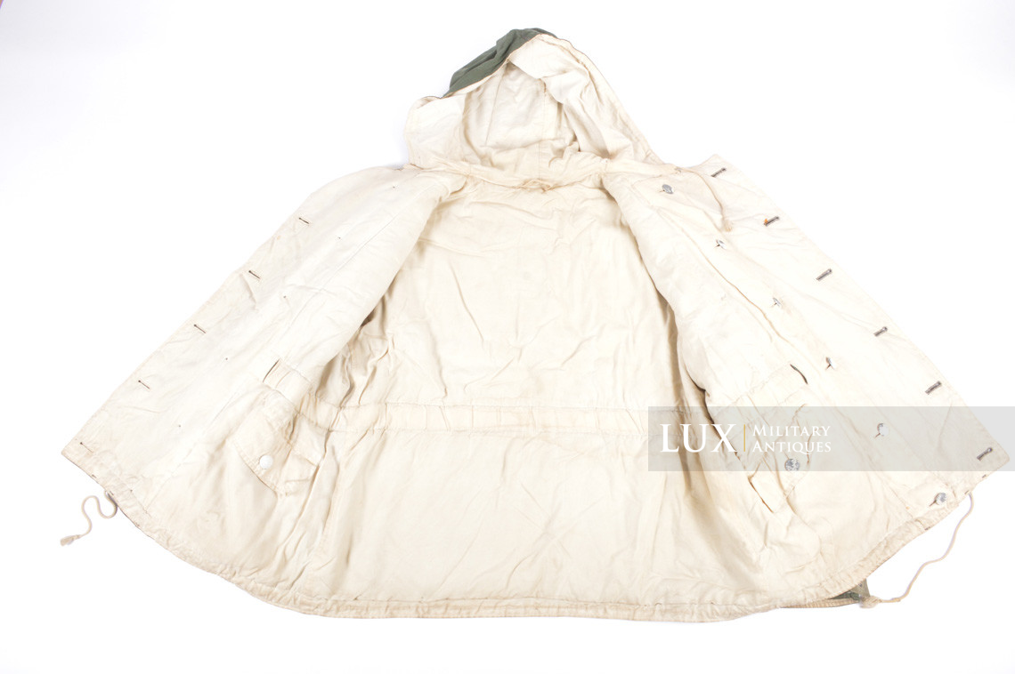 German green camouflage reversible to white winter combat parka - photo 22