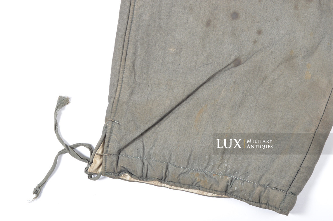 Heer / Waffen-SS green camouflage reversible to white winter combat trousers - photo 10