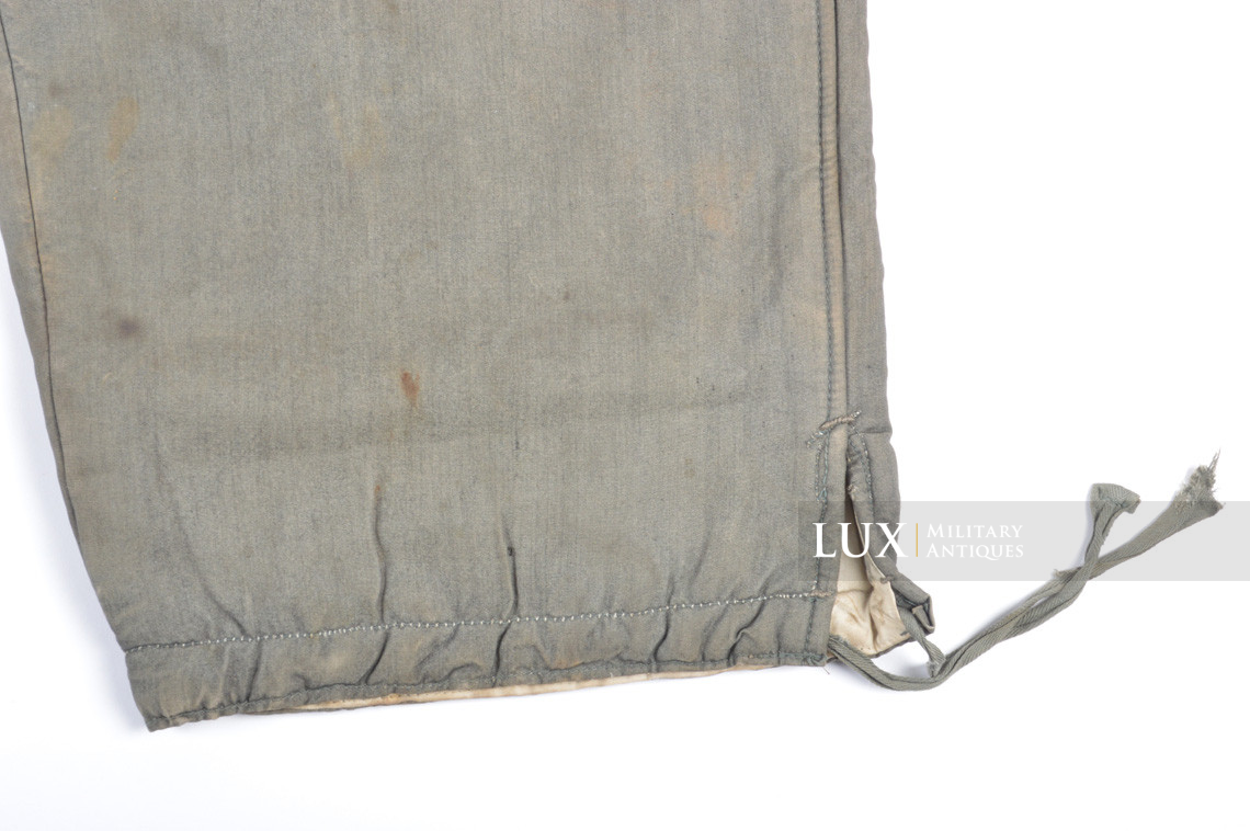 Heer / Waffen-SS green camouflage reversible to white winter combat trousers - photo 13