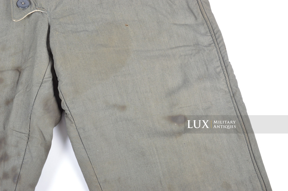 Heer / Waffen-SS green camouflage reversible to white winter combat trousers - photo 12