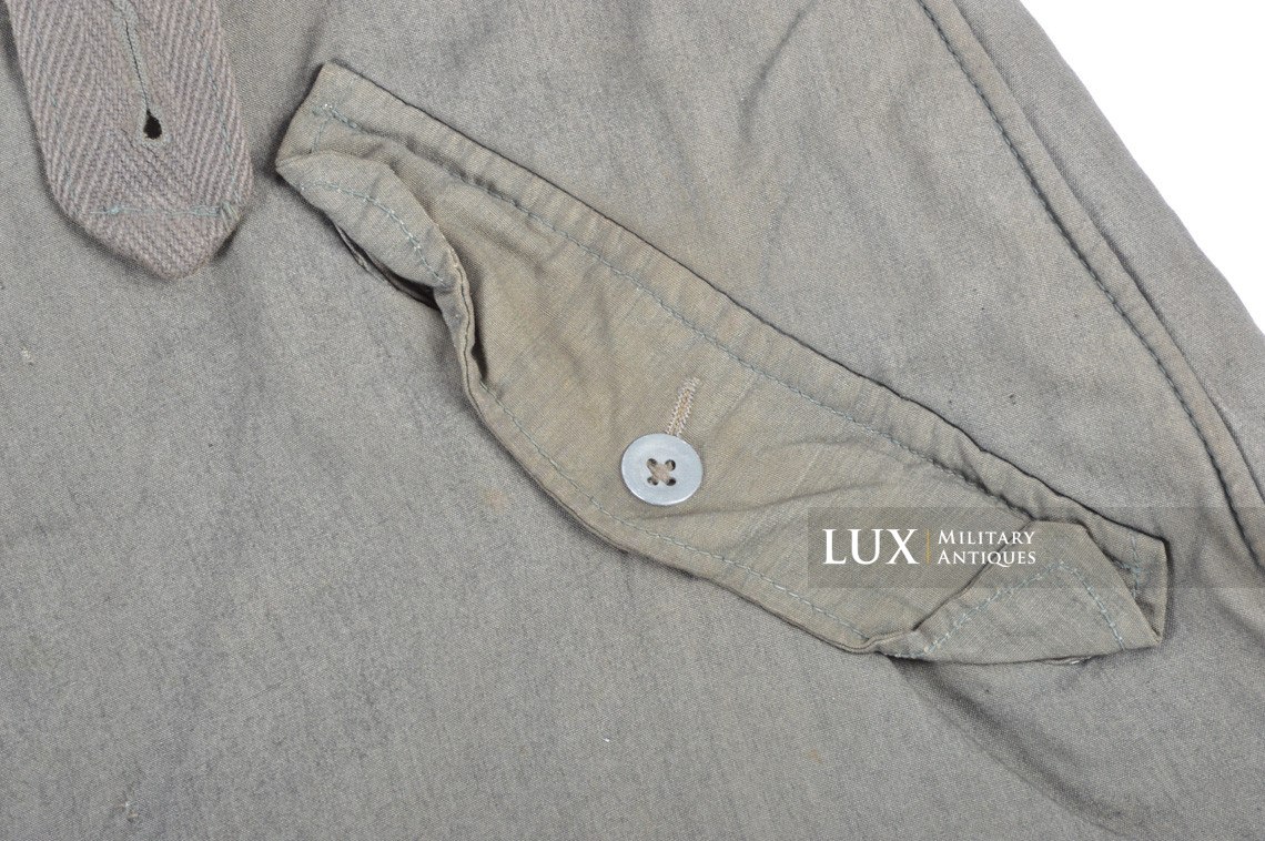 Heer / Waffen-SS green camouflage reversible to white winter combat trousers - photo 11
