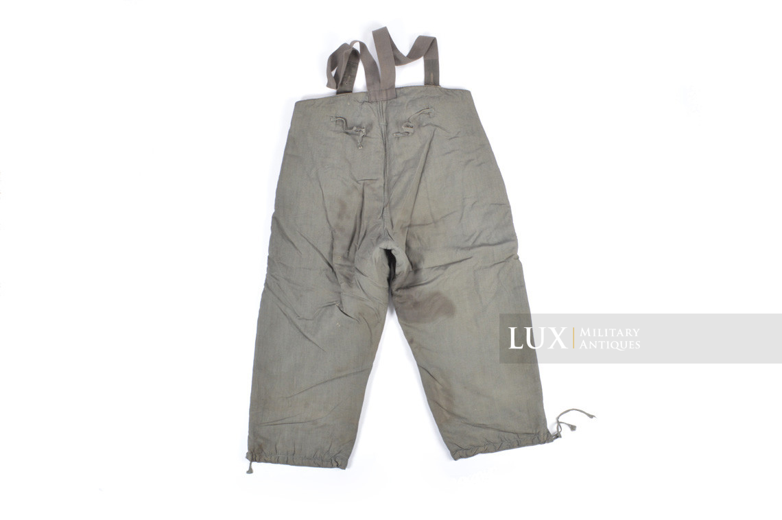 Heer / Waffen-SS green camouflage reversible to white winter combat trousers - photo 18