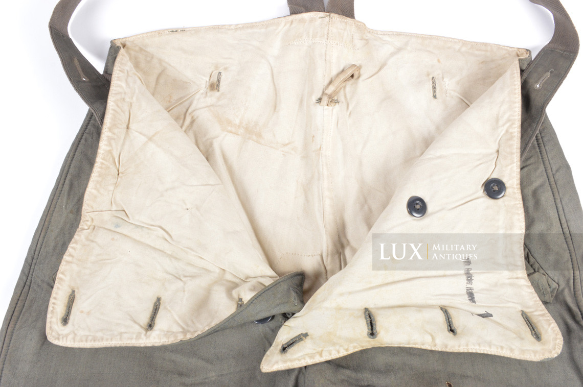 Heer / Waffen-SS green camouflage reversible to white winter combat trousers - photo 15