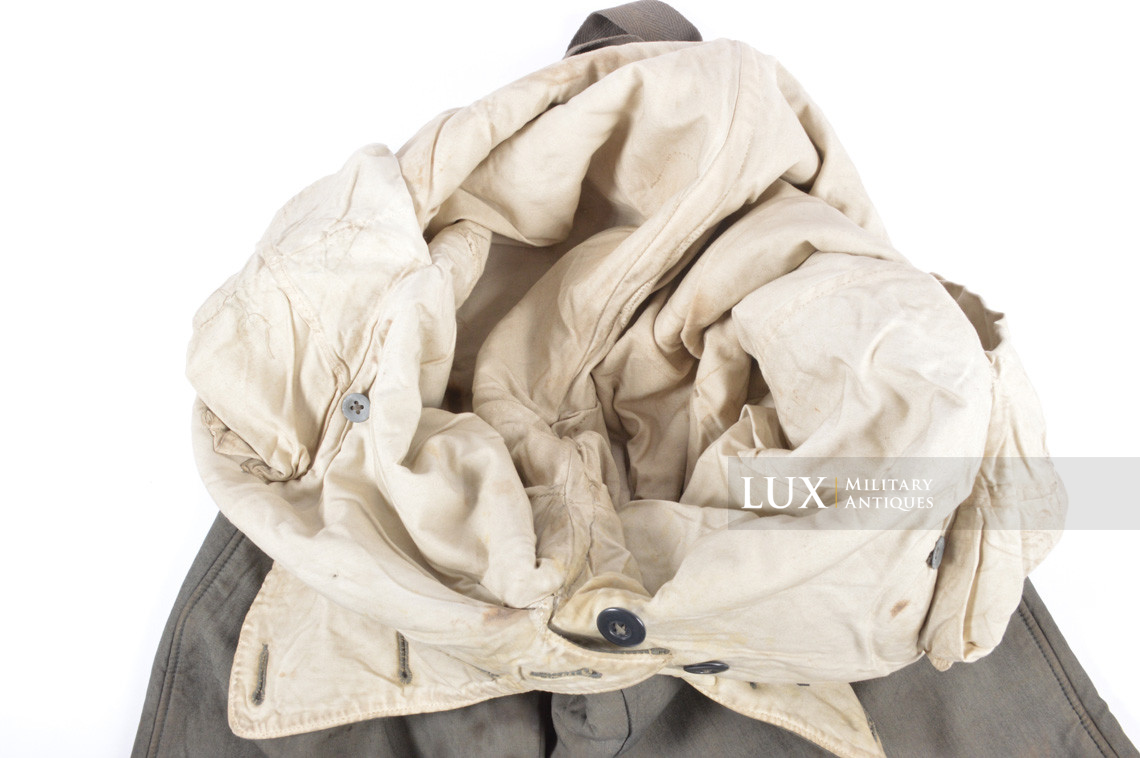 Heer / Waffen-SS green camouflage reversible to white winter combat trousers - photo 17