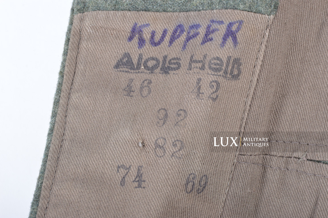 Waffen-SS M40 combat service tunic, « woodwork find / named » - photo 23