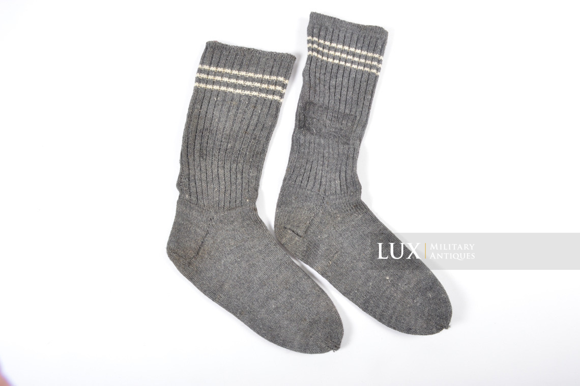 Paire de chaussettes en laine allemande, taille 3 - photo 4
