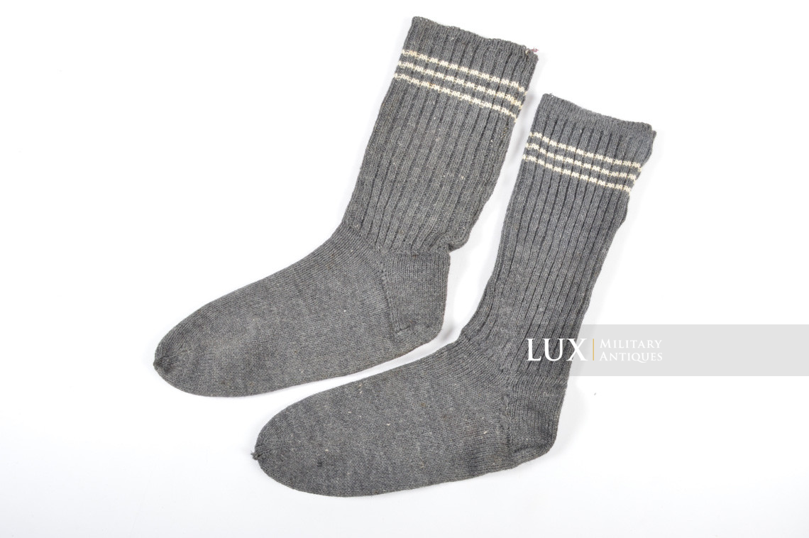 Paire de chaussettes en laine allemande, taille 3 - photo 12