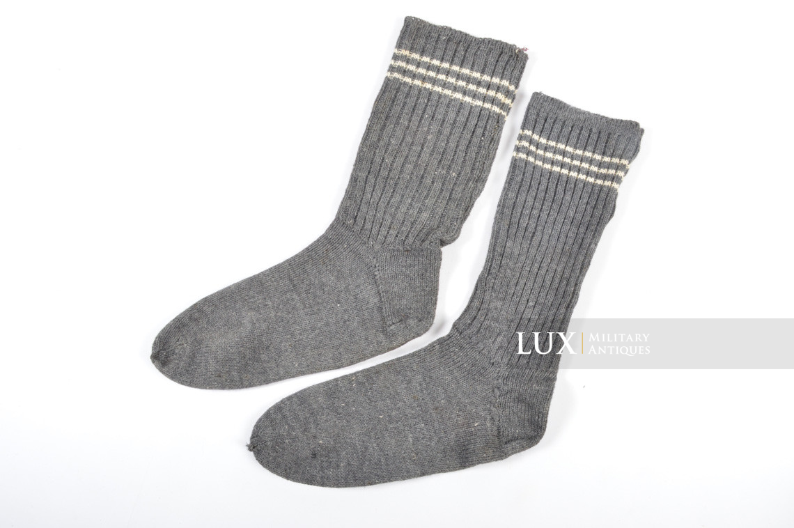 Paire de chaussettes en laine allemande, taille 3 - photo 11