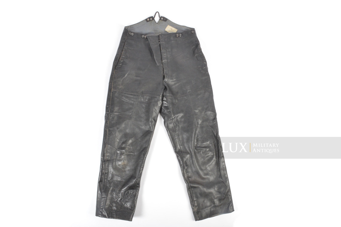 Pantalon en cuir noir Kriegsmarine, « 1942 » - photo 13