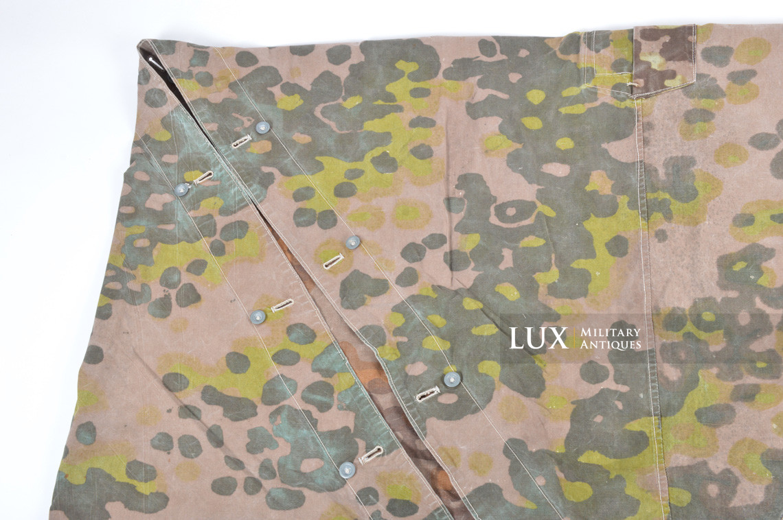 Early Waffen-SS camouflage shelter quarter / poncho, « plane tree 6 / lateral » - photo 8