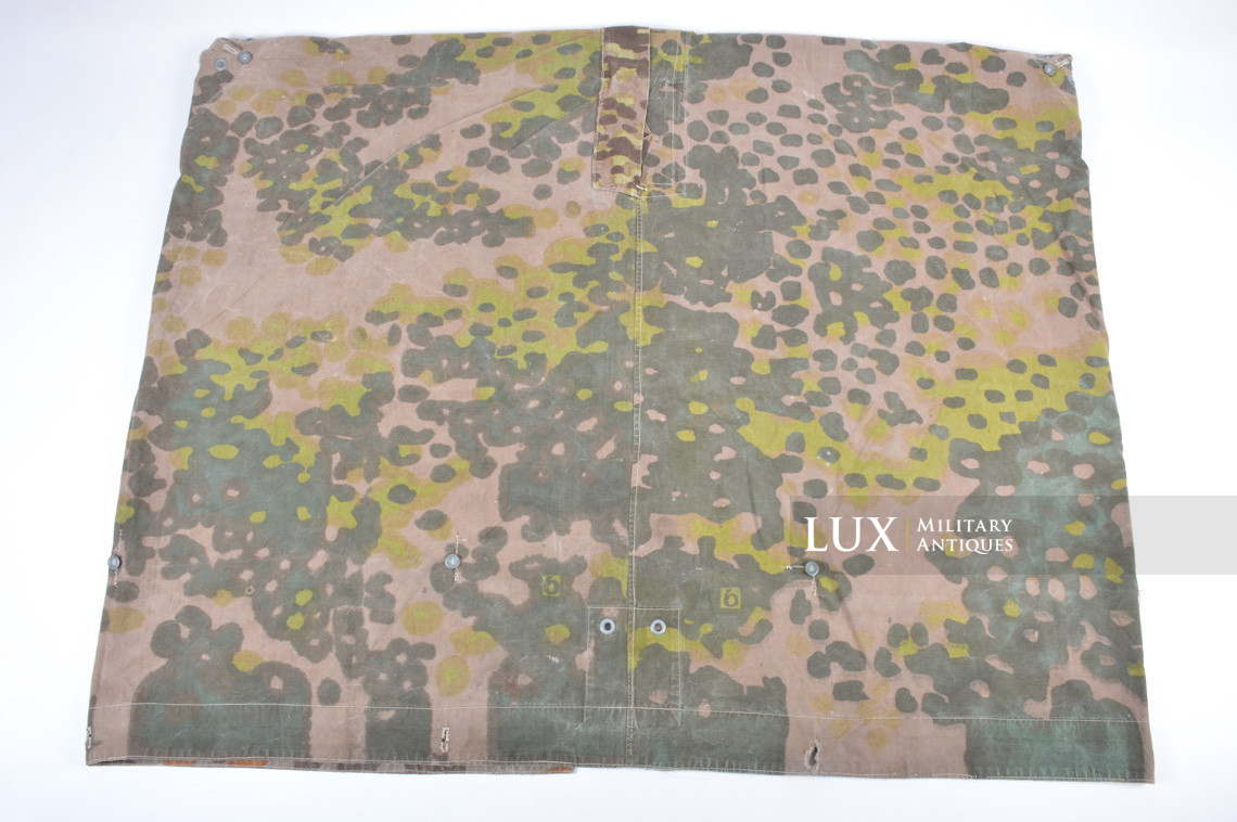 Early Waffen-SS camouflage shelter quarter / poncho, « plane tree 6 / lateral » - photo 14