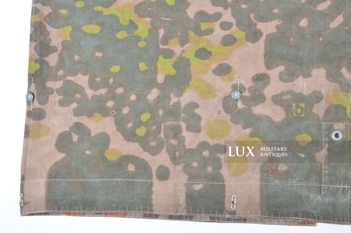 Early Waffen-SS camouflage shelter quarter / poncho, « plane tree 6 / lateral » - photo 15