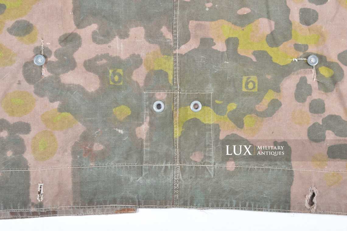 Early Waffen-SS camouflage shelter quarter / poncho, « plane tree 6 / lateral » - photo 19