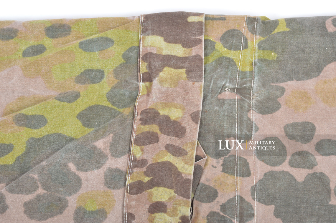 Early Waffen-SS camouflage shelter quarter / poncho, « plane tree 6 / lateral » - photo 23