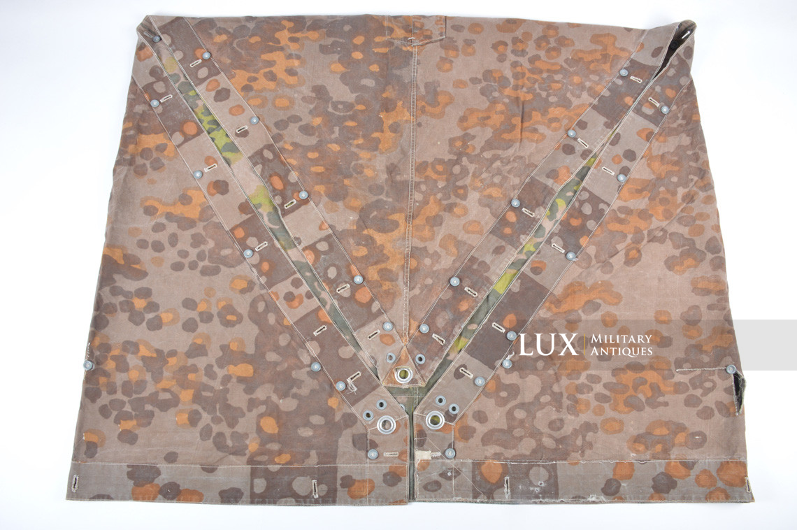 Early Waffen-SS camouflage shelter quarter / poncho, « plane tree 6 / lateral » - photo 24