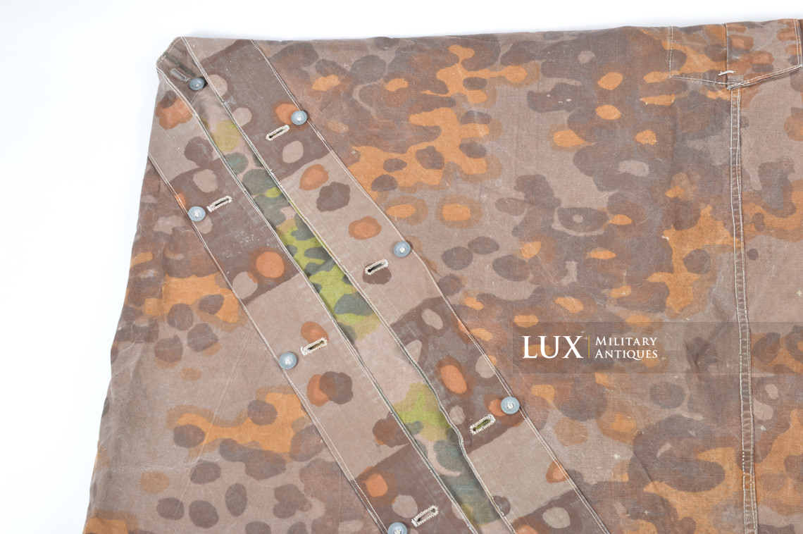 Early Waffen-SS camouflage shelter quarter / poncho, « plane tree 6 / lateral » - photo 26
