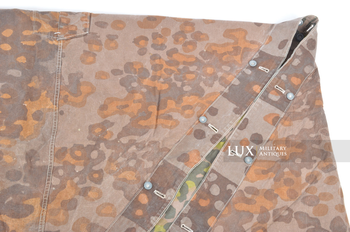Early Waffen-SS camouflage shelter quarter / poncho, « plane tree 6 / lateral » - photo 27