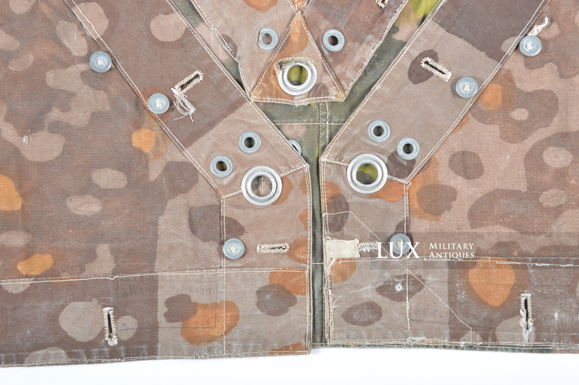 Early Waffen-SS camouflage shelter quarter / poncho, « plane tree 6 / lateral » - photo 29