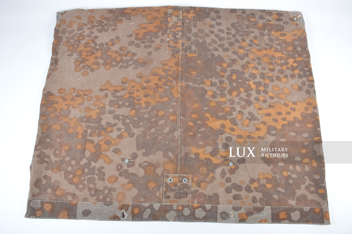 Early Waffen-SS camouflage shelter quarter / poncho, « plane tree 6 / lateral » - photo 31