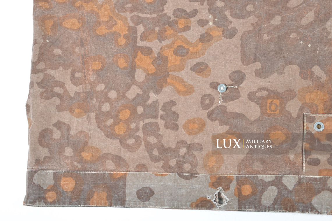 Early Waffen-SS camouflage shelter quarter / poncho, « plane tree 6 / lateral » - photo 32