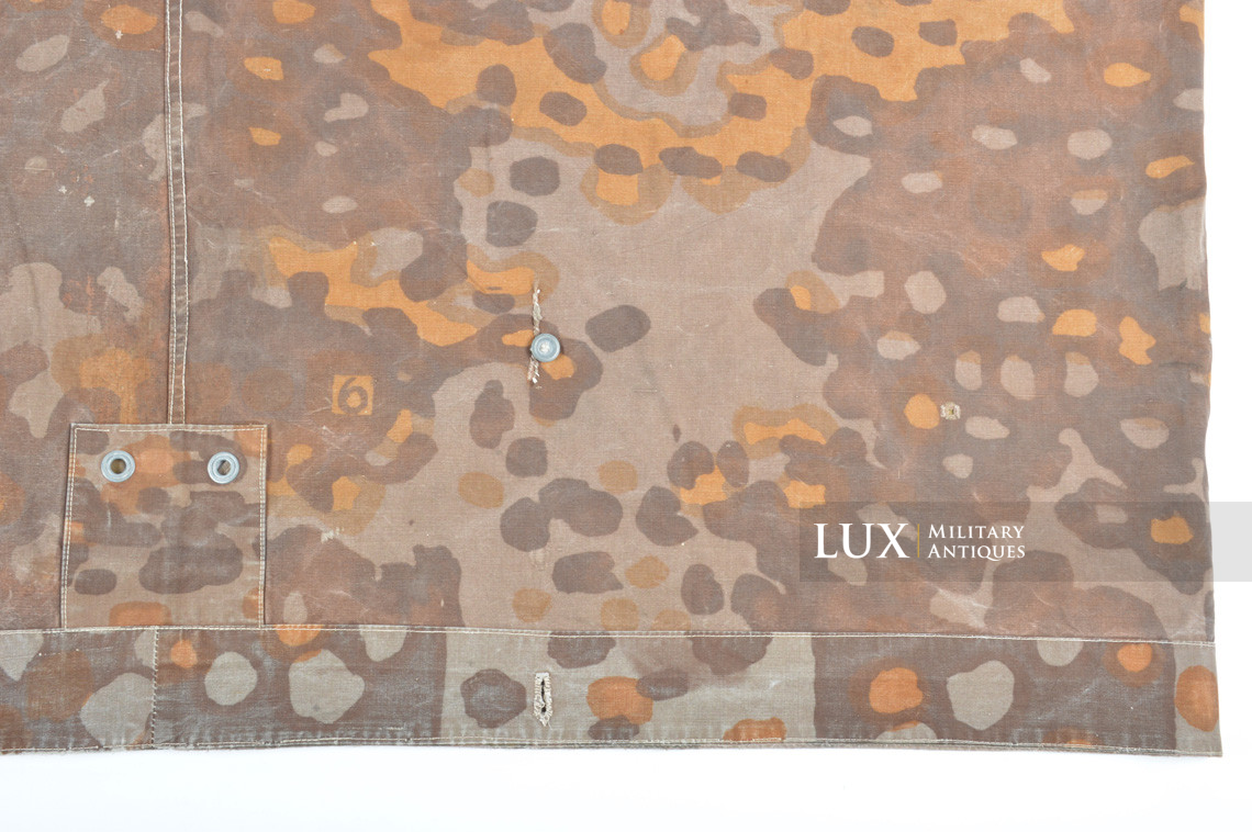 Early Waffen-SS camouflage shelter quarter / poncho, « plane tree 6 / lateral » - photo 36
