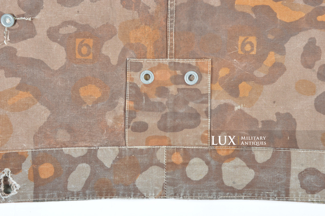 Early Waffen-SS camouflage shelter quarter / poncho, « plane tree 6 / lateral » - photo 37