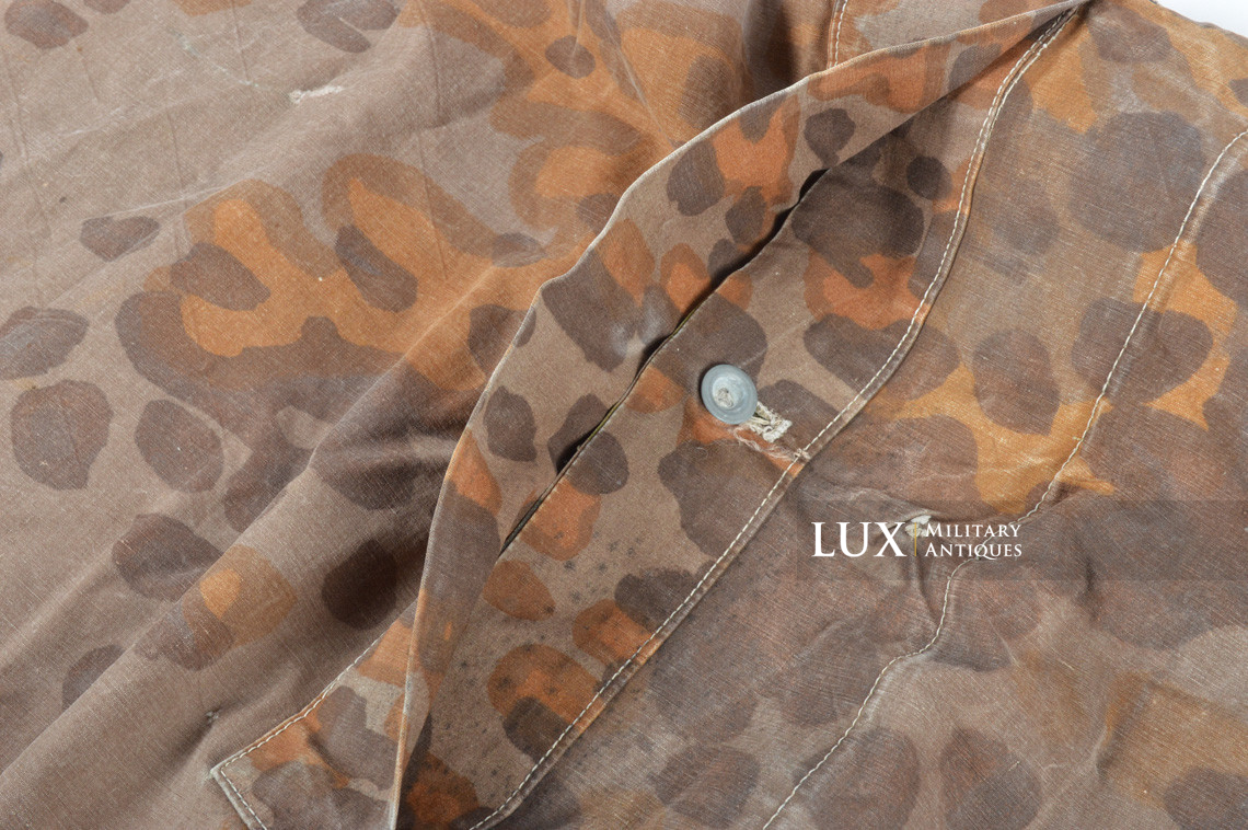 Early Waffen-SS camouflage shelter quarter / poncho, « plane tree 6 / lateral » - photo 40