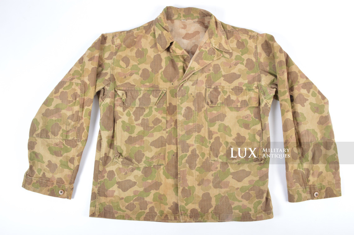 Veste US HBT camouflée, « 38R » - Lux Military Antiques - photo 4