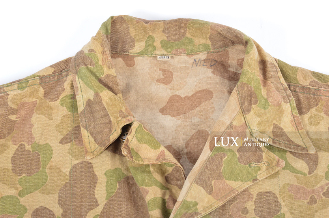 Veste US HBT camouflée, « 38R » - Lux Military Antiques - photo 7